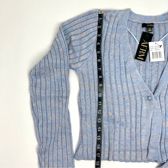 AFRM - Minton Cardigan Wide Rib Sweater - Picture 2 of 6